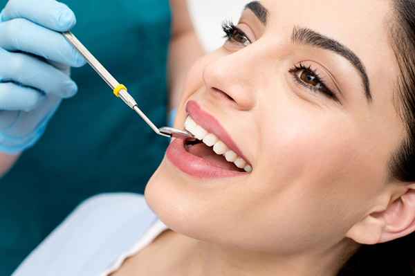 Woman in dental chair at Riverwind Dental in Richmond, VA